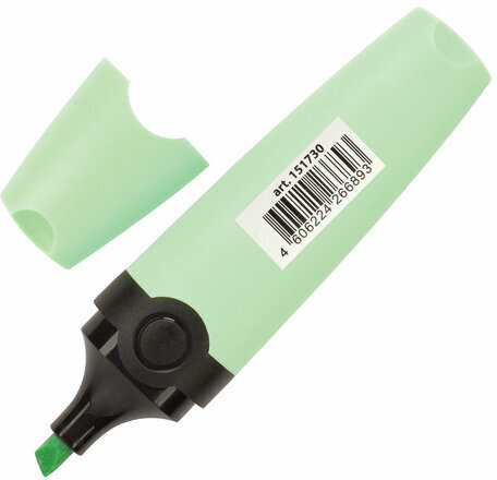 Текстовыделитель BRAUBERG "DELTA PASTEL", МЯТА, линия 1-5 мм, 151730