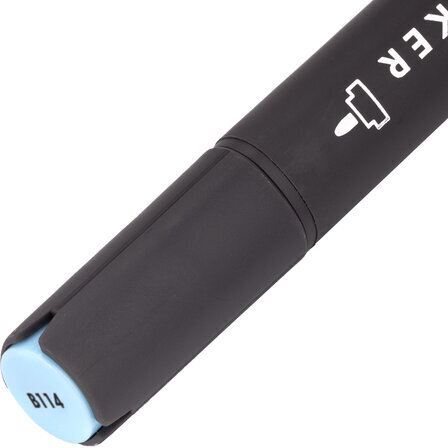 Маркер для скетчинга двусторонний 1 мм - 6 мм BRAUBERG ART CLASSIC, СВЕТЛО-ГОЛУБОЙ (B114), 151834