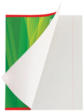 Тетрадь А5, 48 л., STAFF, клетка, офсет №2 ЭКОНОМ, обложка картон, "ОДИН ЦВЕТ" (линии), 402781