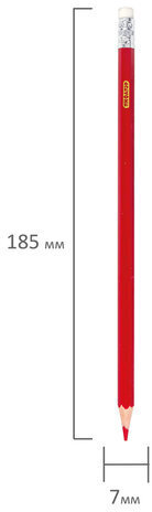 Карандаши цветные стираемые с ластиком ПИФАГОР "МАГИЯ", 18 цветов, пластиковые, 181575, 50