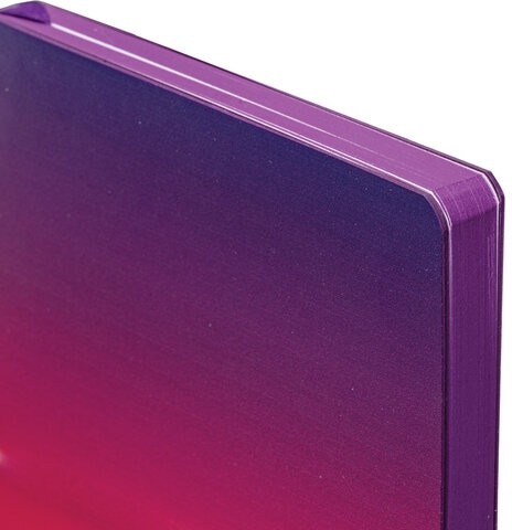 Ежедневник недатированный А5 138х213 мм, BRAUBERG GRADE, под кожу, 136 л., фиолетовый-жёлтый, 114462