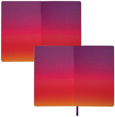 Ежедневник недатированный А5 138х213 мм, BRAUBERG GRADE, под кожу, 136 л., фиолетовый-жёлтый, 114462