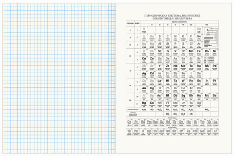 Тетрадь предметная "AVOCADO" 48 л., глянцевый лак, ХИМИЯ, клетка, BRAUBERG, 404284