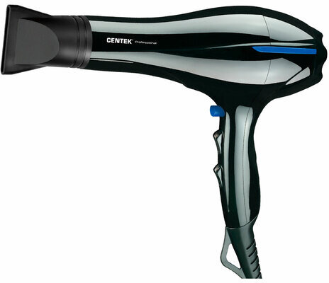 Фен CENTEK CT-2227 Professional, 2200Вт, 2 скорости, 3 температурных режима, черный