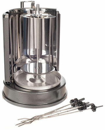 Шашлычница электрическая KITFORT KT-1404, 1400 Вт, 7 шампуров, сталь