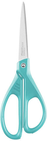 Ножницы MAPED "Essentials Color", 210 мм, бирюзовые, эргономичные ручки, 468111