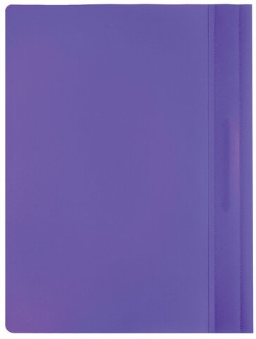 Скоросшиватель пластиковый BRAUBERG, А4, 130/180 мкм, фиолетовый, 220388