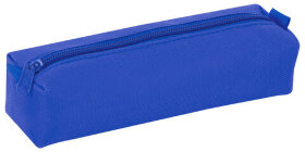 Пенал-тубус ПИФАГОР на молнии, текстиль, синий, 20х5 см, 104391