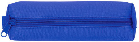 Пенал-тубус ПИФАГОР на молнии, текстиль, синий, 20х5 см, 104391
