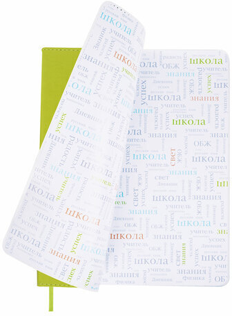 Дневник 1-11 класс 48 л., кожзам (гибкая), термотиснение, BRAUBERG "LATTE", зеленый, 105436
