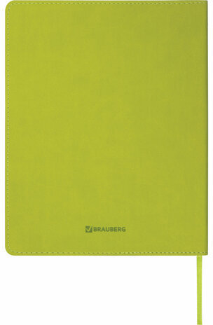 Дневник 1-11 класс 48 л., кожзам (гибкая), термотиснение, BRAUBERG "LATTE", зеленый, 105436