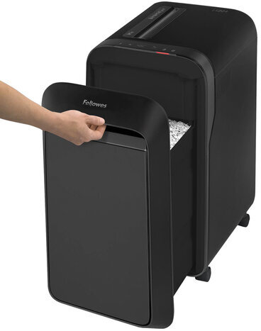 Уничтожитель (шредер) FELLOWES LX221, 5 уровень секретности, 2x12 мм, 20 листов, 30 л, черный, FS-50504