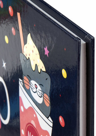 Дневник 1-4 класс 48 л., твердый, ЮНЛАНДИЯ, глянцевая ламинация, с подсказом, "Котики", 106352