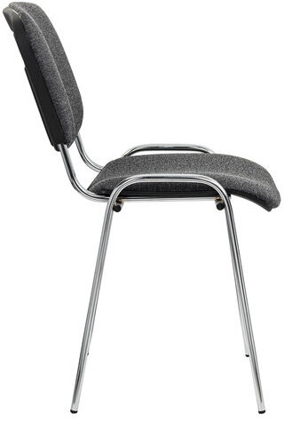 Стул STAFF "Iso Lite CF-008", хром, ткань серая (С-71), 532566