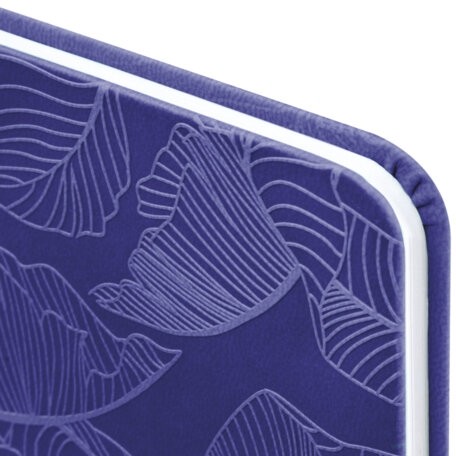 Еженедельник датированный 2026 МАЛЫЙ ФОРМАТ 95х155 мм, А6, BRAUBERG "Foliage", под кожу, сиреневый, 117201