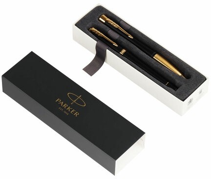 Набор PARKER "Urban Black GT": шариковая ручка синяя и перьевая ручка синяя, 2093381
