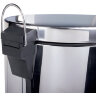 Ведро-контейнер для мусора (урна) с педалью LAIMA "Classic", 30 л, зеркальное, нержавеющая сталь, со съемным внутренним ведром, 232263