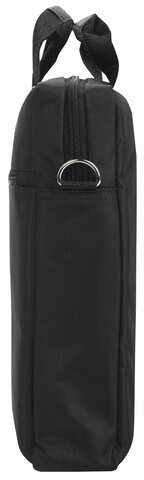 Сумка-портфель BRAUBERG с отделением для ноутбука 15,6", "Tempo", карман, черная, 40х30х4 см, 240453