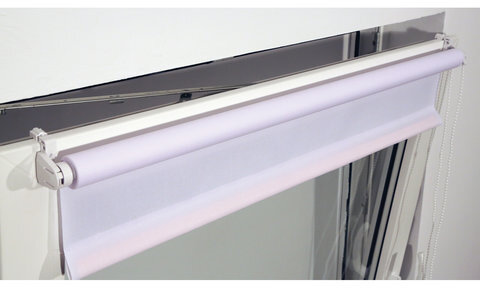 Штора рулонная BRABIX 70х175 см, текстура - лён, защита 55-85%, 200 г/м2, белый S-5, 605990