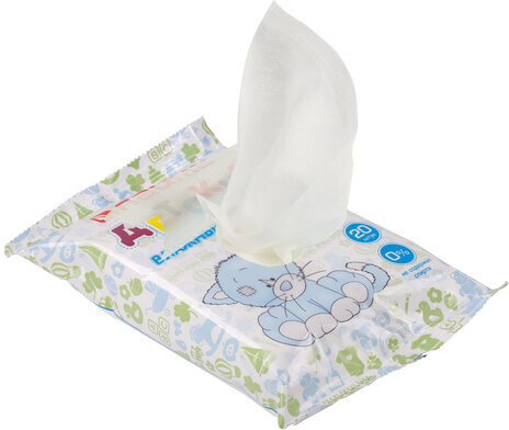 Салфетки влажные КОМПЛЕКТ 20 шт., LAIMA/ЛАЙМА, для детей, универсальные, очищающие, экстракт алоэ, 128073