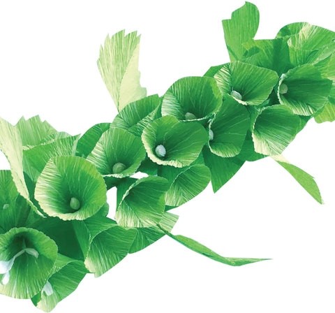 Бумага гофрированная/креповая, 110 г/м2, 50х250 см, зеленая, ОСТРОВ СОКРОВИЩ, 129151