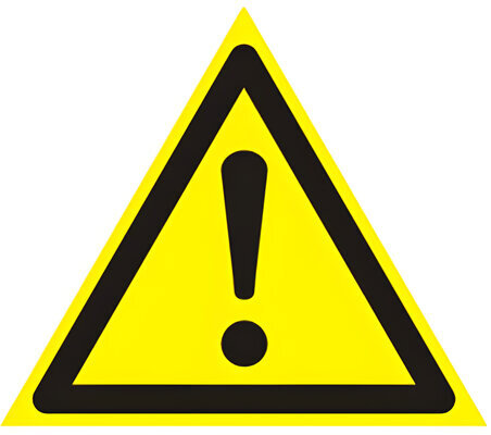 Знак предупреждающий "Внимание. Опасность (прочие опасности)", треугольник, 200х200х200 мм, 610009/W 09