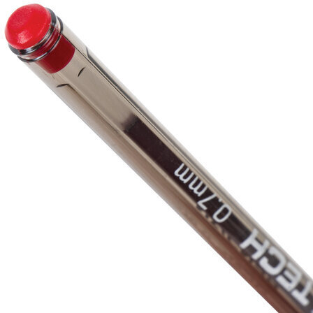 Ручка шариковая масляная PENSAN "My-Tech", КРАСНАЯ, игольчатый узел 0,7 мм, линия письма 0,35 мм, 2240/25