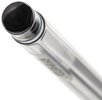 Ручка гелевая с грипом STAFF "Basic Needle" GP-679, ЧЕРНАЯ, игольчатый узел 0,5 мм, линия письма 0,35 мм, 143679