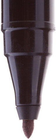 Маркер перманентный CENTROPEN 2846, ЧЕРНЫЙ, тонкий наконечник, 1 мм, 6 2846 9412