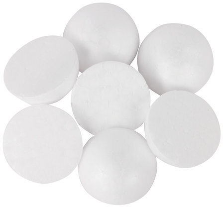 Пенопластовые заготовки для творчества "Полусферы", 7 шт., 50 мм, ОСТРОВ СОКРОВИЩ, 661351