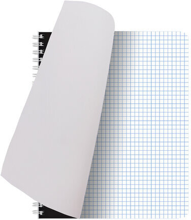 Тетрадь А5, 96 л., BRAUBERG, гребень, клетка, обложка картон, "INDAY", 400526
