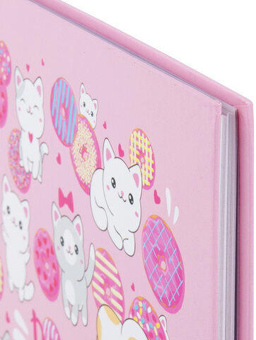 Дневник 1-4 класс 48 л., твердый, ЮНЛАНДИЯ, глянцевая ламинация, с подсказом, "Donut worry", 106592