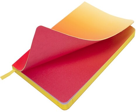 Ежедневник недатированный А5 138х213 мм, BRAUBERG GRADE, под кожу, 136 л., малиновый-жёлтый, 114463