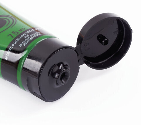 Краска акриловая художественная BRAUBERG ART CLASSIC, туба 75мл, ПРУССКАЯ ЗЕЛЕНАЯ, 191105