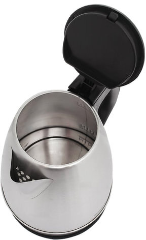 Чайник SCARLETT SC-EK21S25, 1,5 л, 1350 Вт, закрытый нагревательный элемент, сталь