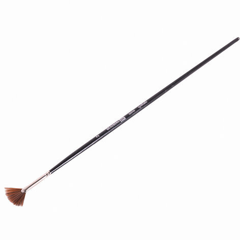 Кисть художественная профессиональная BRAUBERG ART CLASSIC, синтетика, мягкая, веерная, № 2, длинная ручка, 200948