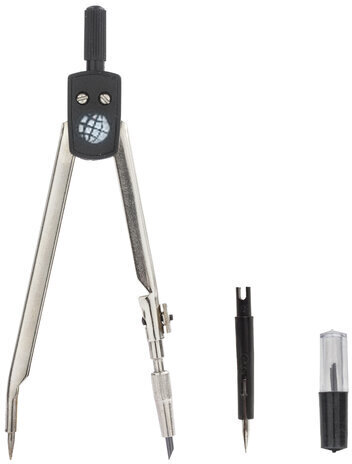 Готовальня 3 предмета, пластиковый пенал, GLOBUS, НЧ3-30-30