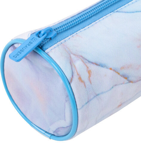 Пенал-тубус BRAUBERG, с эффектом Soft Touch, мягкий, "Blue marble", 22х8 см, 271570