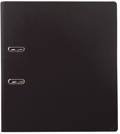 Папка-регистратор BRAUBERG с двухсторонним покрытием из ПВХ, 70 мм, черная, 222649