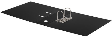 Папка-регистратор BRAUBERG с двухсторонним покрытием из ПВХ, 70 мм, черная, 222649