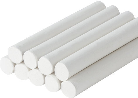 Мел белый BRAUBERG, АНТИПЫЛЬ, набор 100 штук, круглый, 223550