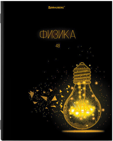 Тетради предметные, КОМПЛЕКТ 12 ПРЕДМЕТОВ, "DARK", 48 листов, глянцевый УФ-лак, BRAUBERG, 404028