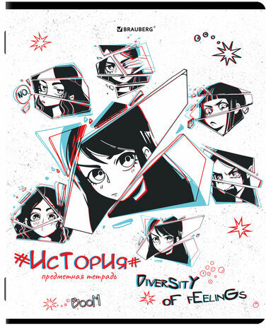 Тетради предметные, КОМПЛЕКТ 12 ПРЕДМЕТОВ, "ANIME", 48 л., глянцевый УФ-лак, BRAUBERG, 404608
