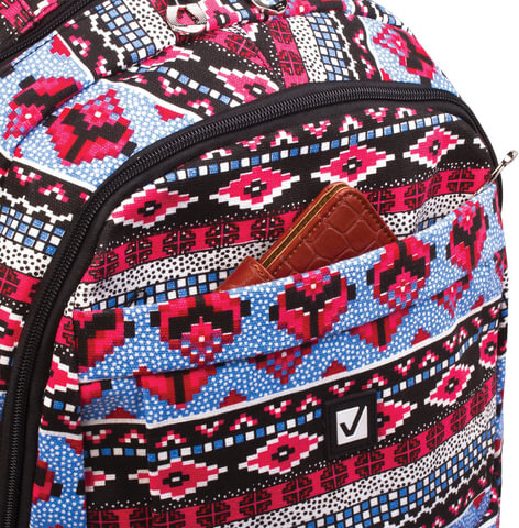Рюкзак BRAUBERG для старшеклассников/студентов/молодежи, узоры, "Фигуры", 27 литров, 47х32х14 см, 226353