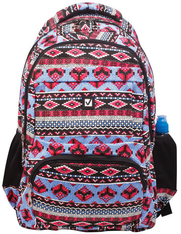 Рюкзак BRAUBERG для старшеклассников/студентов/молодежи, узоры, "Фигуры", 27 литров, 47х32х14 см, 226353