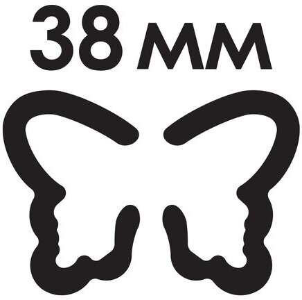 Дырокол фигурный 3D "Бабочка", диаметр вырезной фигуры 38 мм, ОСТРОВ СОКРОВИЩ, 227179