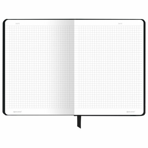 Блокнот с резинкой в клетку 96 л., А5 145х203 мм, твердая обложка, BRAUBERG, "Shadows", 116325