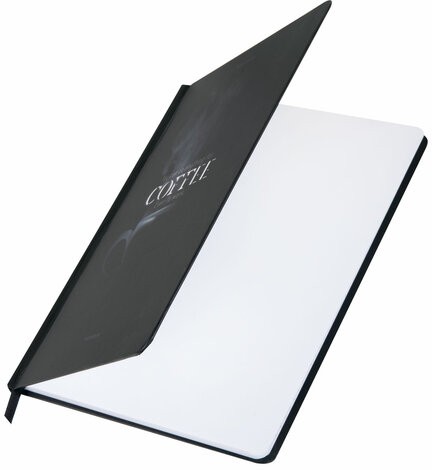 Блокнот с резинкой в клетку 96 л., А5 145х203 мм, твердая обложка, BRAUBERG, "Shadows", 116325