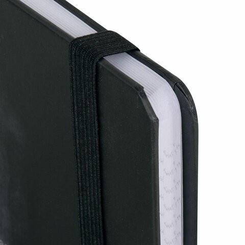 Блокнот с резинкой в клетку 96 л., А5 145х203 мм, твердая обложка, BRAUBERG, "Shadows", 116325