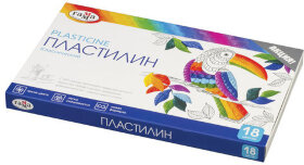 Пластилин классический ГАММА "Классический", 18 цветов, 360 г, со стеком, картонная упаковка, 281035